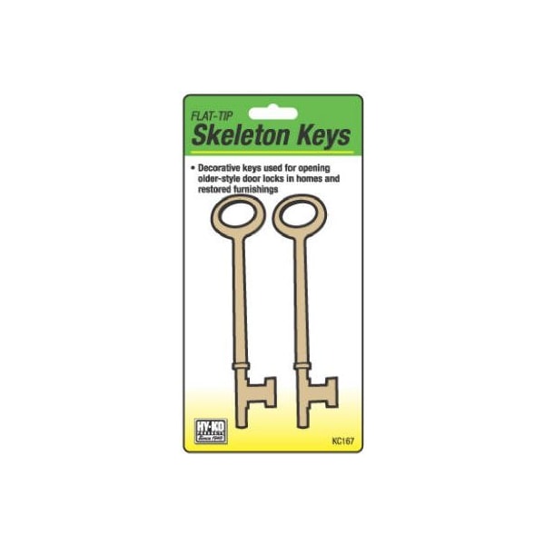 Hy-Ko Prod 2PK FLT Skeleton Keys KC167 - main